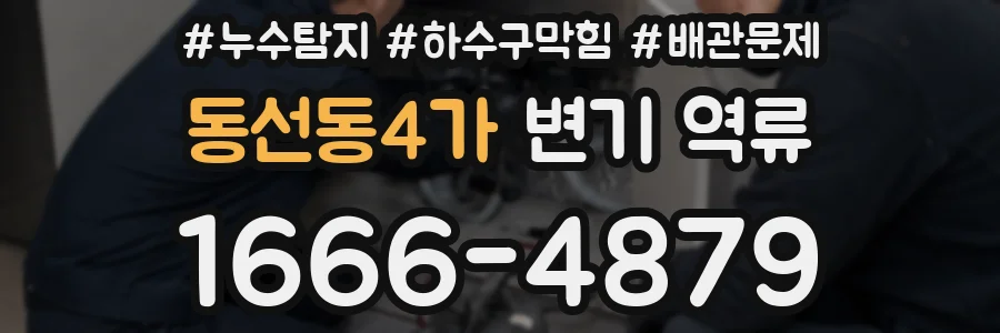 동선동4가 변기 역류