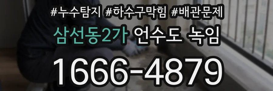 삼선동2가 언수도 녹임