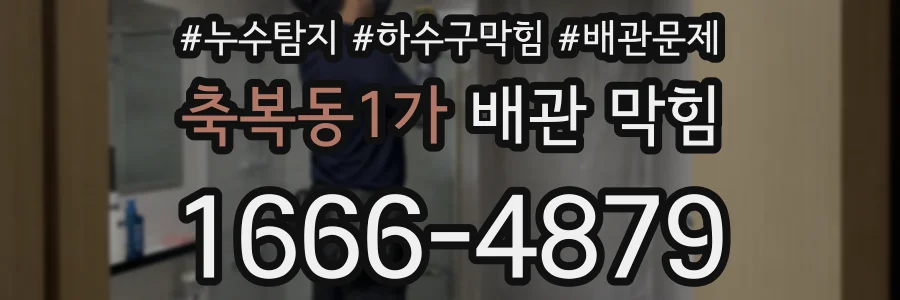 축복동1가 배관 막힘