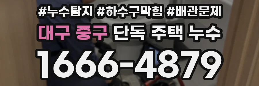 대구 중구 단독 주택 누수