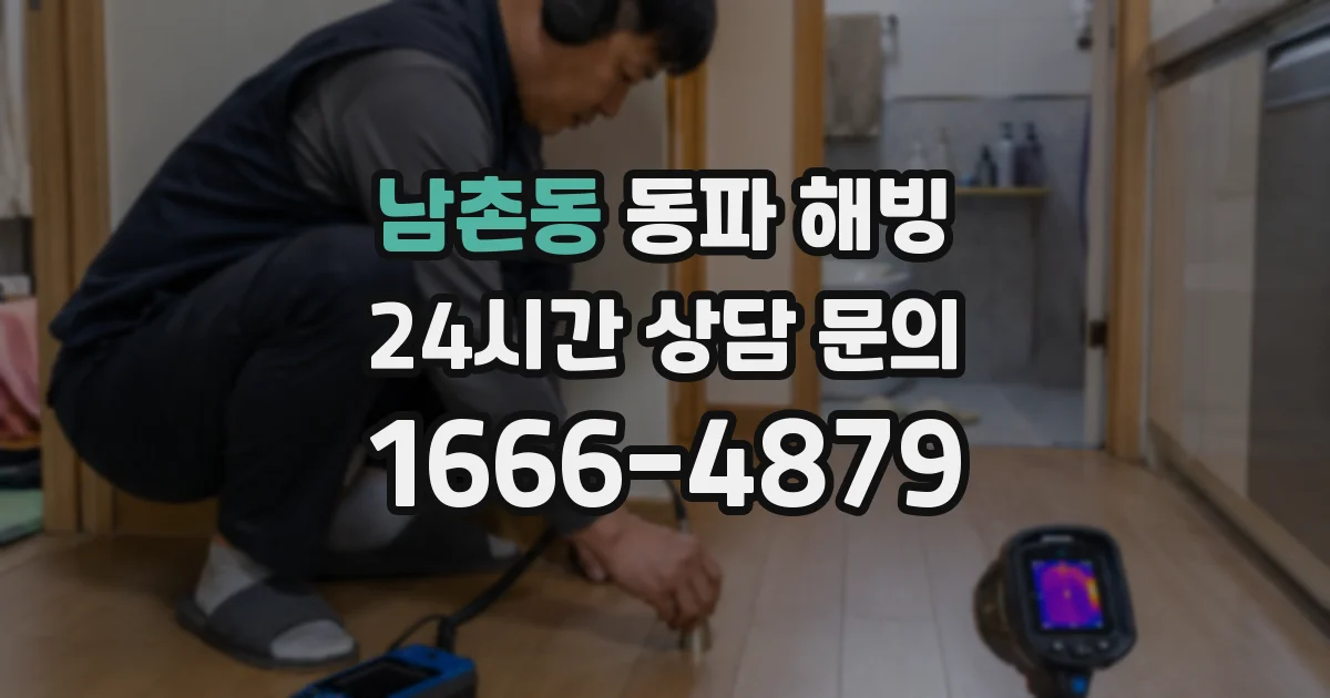 남촌동 동파 해빙