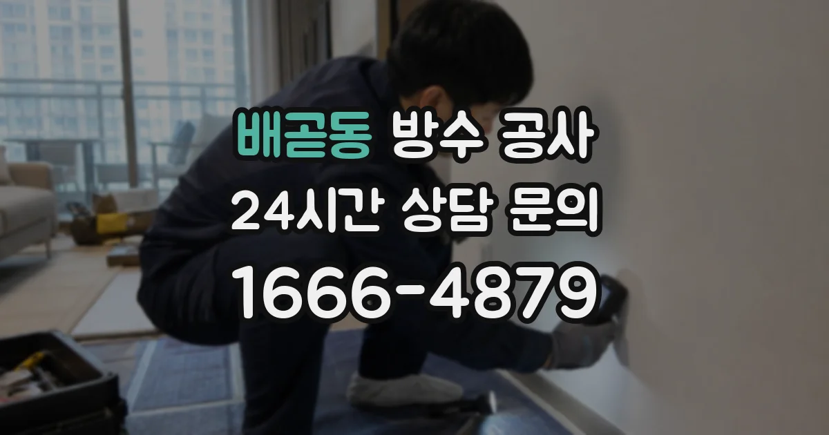 배곧동 방수 공사