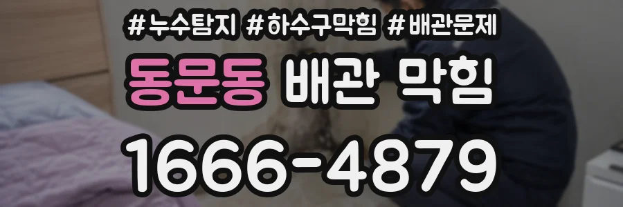 동문동 배관 막힘
