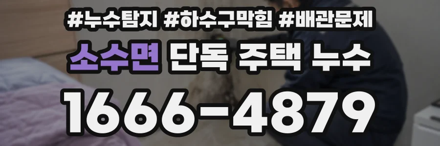 소수면 단독 주택 누수