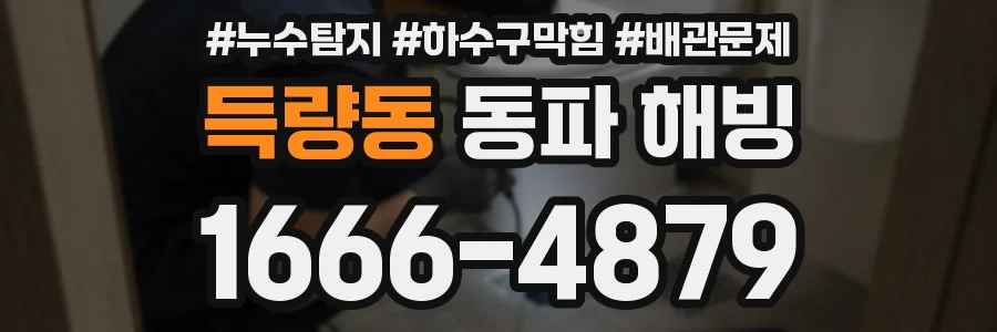 득량동 동파 해빙
