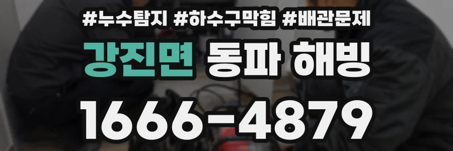 강진면 동파 해빙