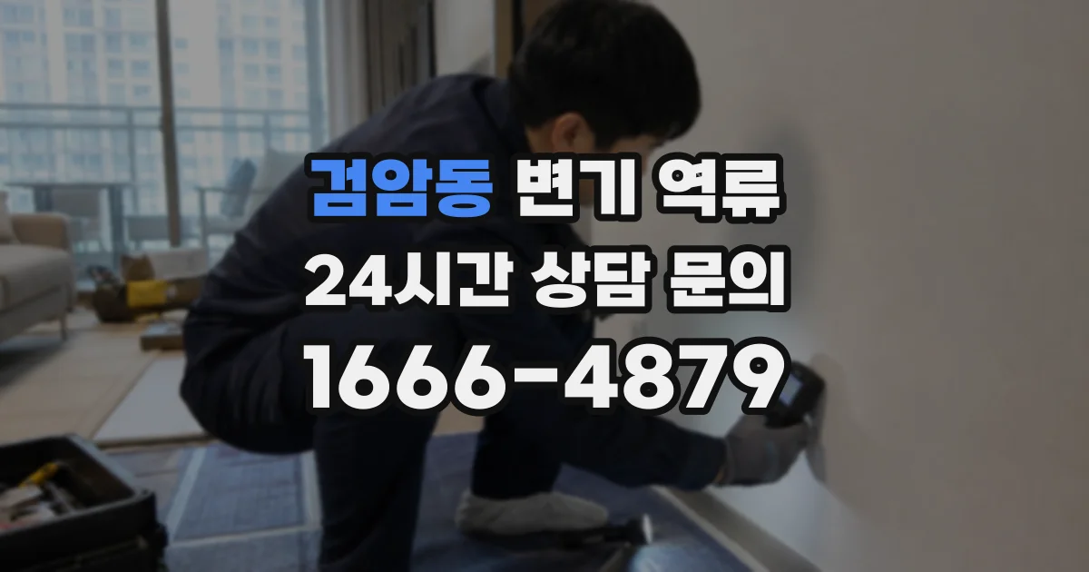 검암동 변기 역류