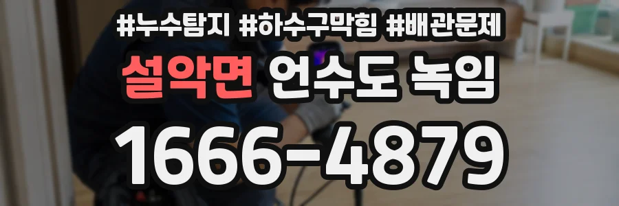 설악면 언수도 녹임