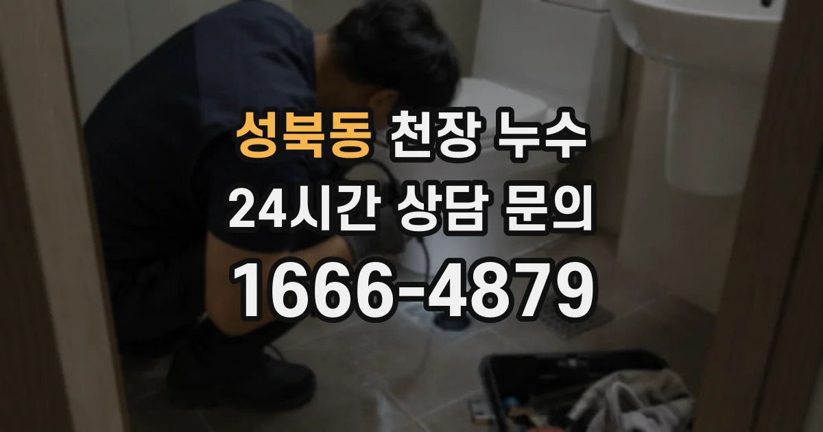 성북동 천장 누수