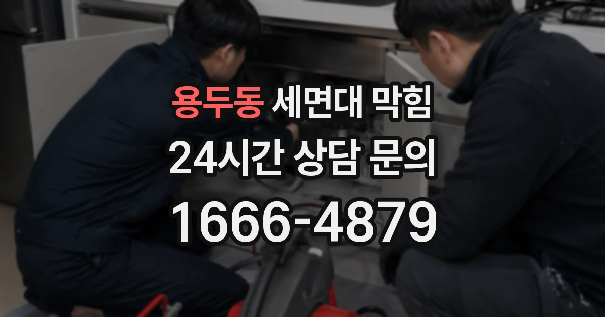 용두동 세면대 막힘