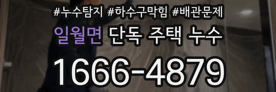 일월면 단독 주택 누수