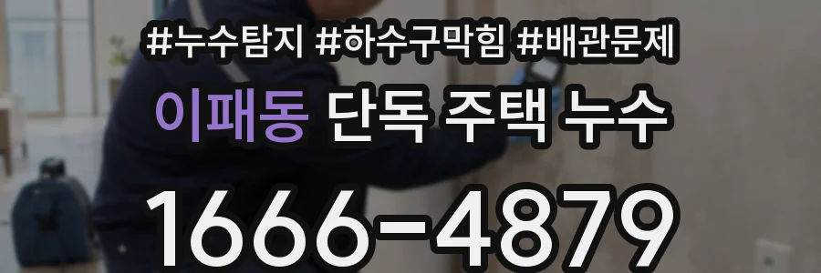 이패동 단독 주택 누수