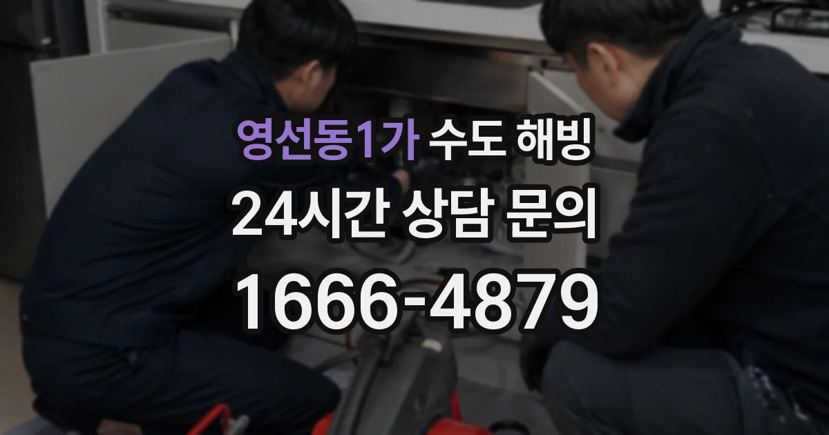 영선동1가 수도 해빙