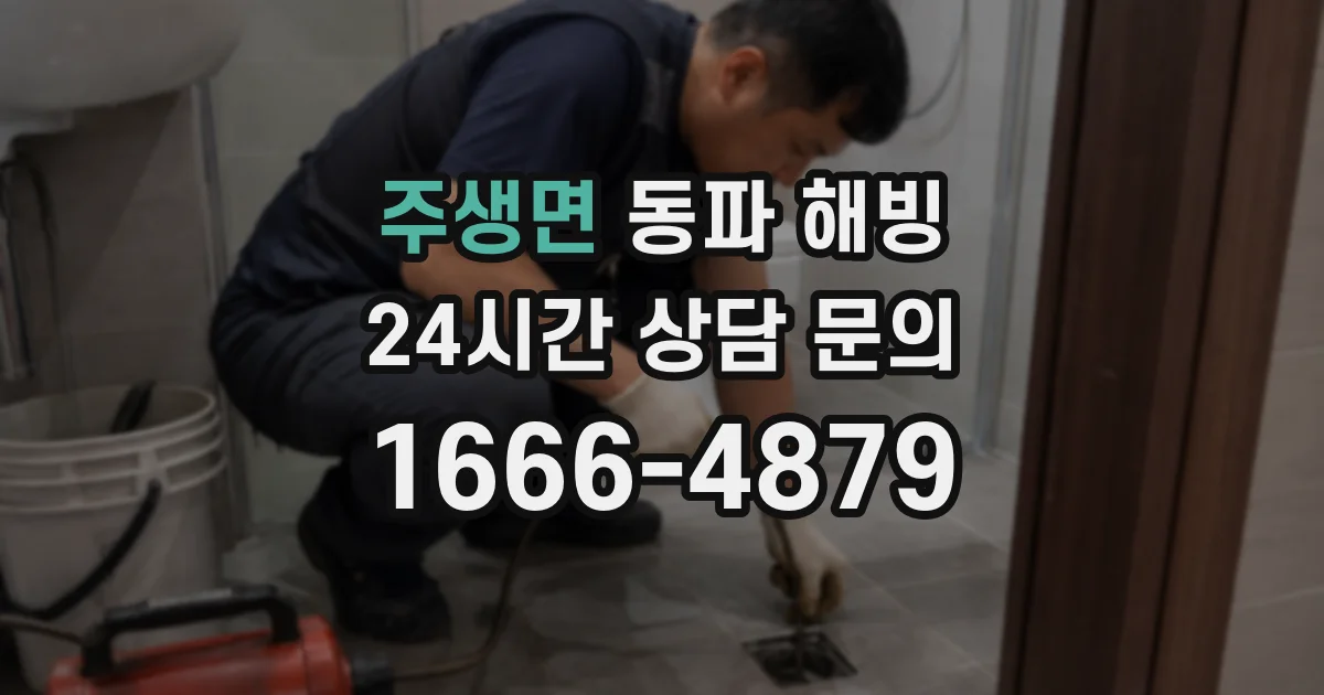 주생면 동파 해빙