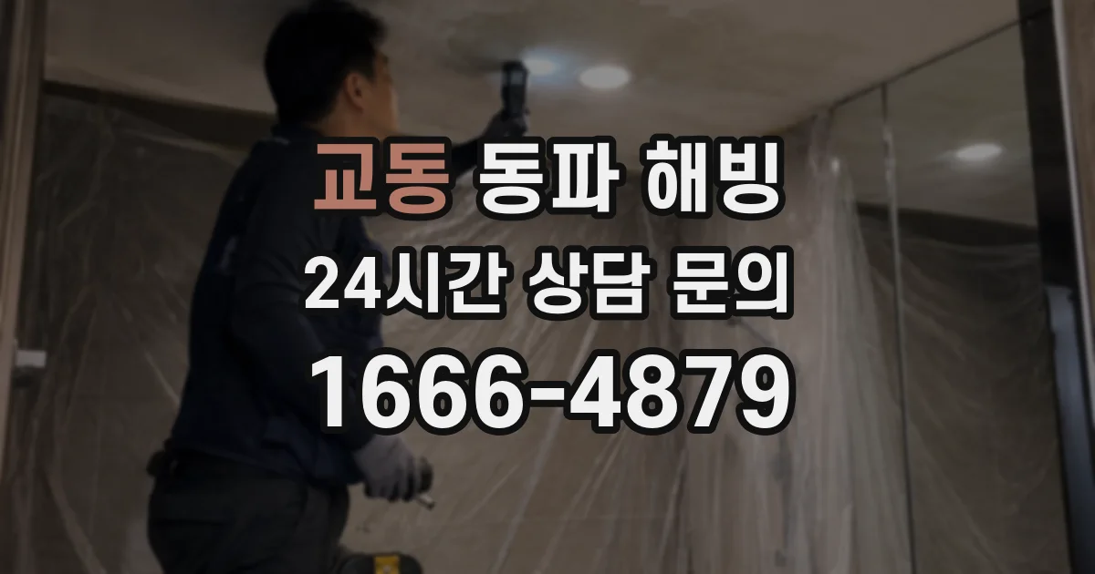 교동 동파 해빙