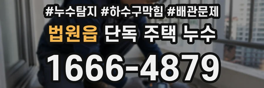 법원읍 단독 주택 누수
