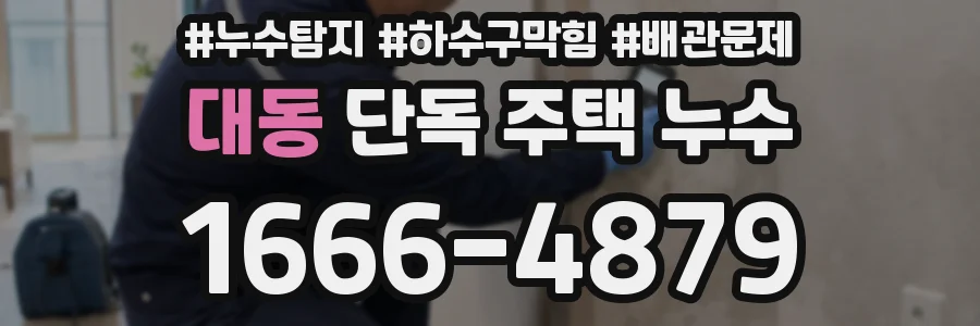 대동 단독 주택 누수