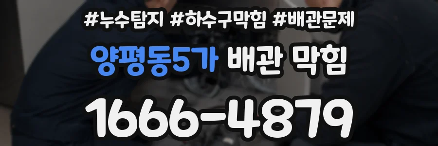 양평동5가 배관 막힘