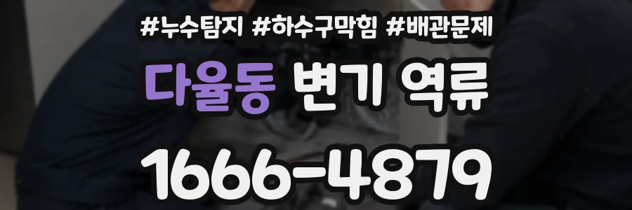 다율동 변기 역류
