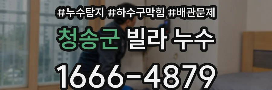 청송군 빌라 누수