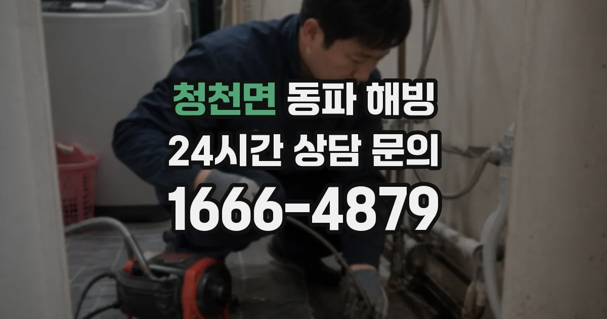 청천면 동파 해빙