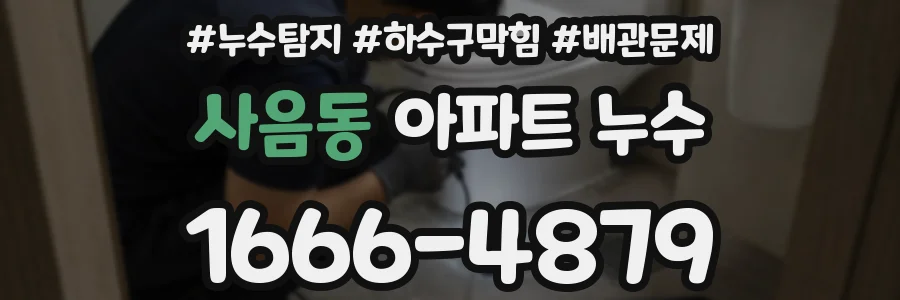 사음동 아파트 누수