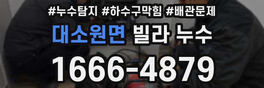대소원면 빌라 누수
