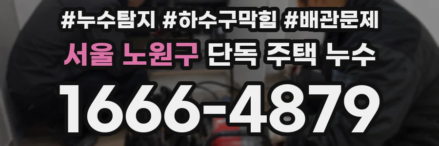 서울 노원구 단독 주택 누수