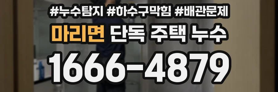 마리면 단독 주택 누수