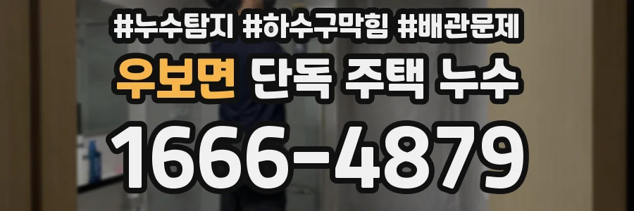 우보면 단독 주택 누수