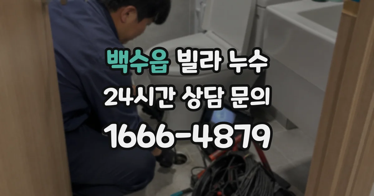 백수읍 빌라 누수
