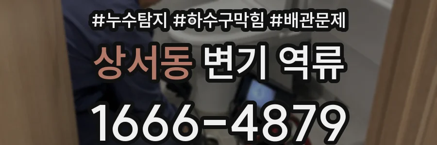 상서동 변기 역류