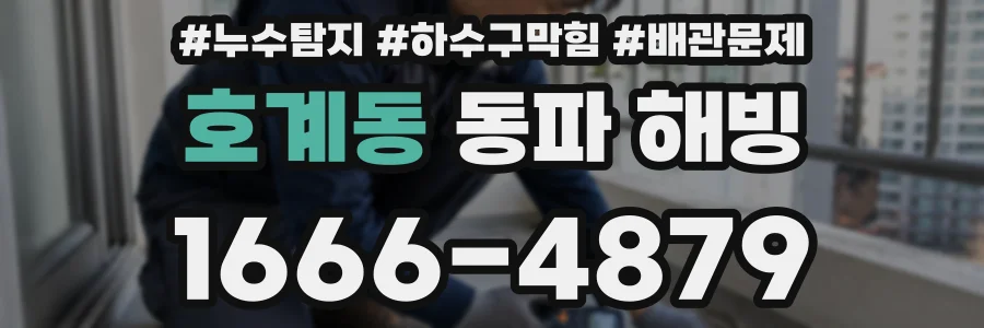 호계동 동파 해빙