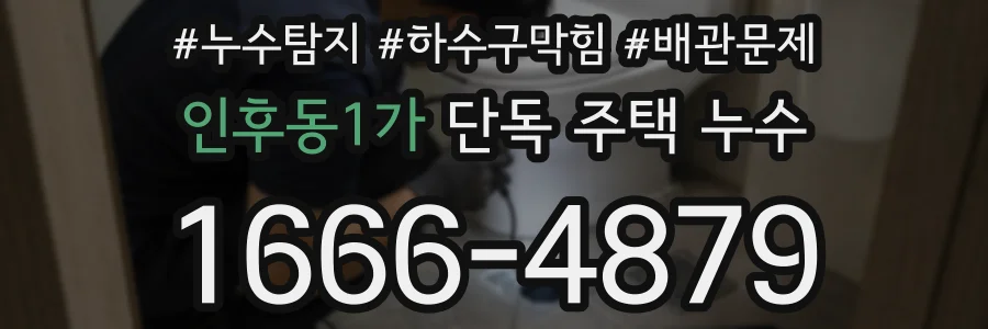 인후동1가 단독 주택 누수
