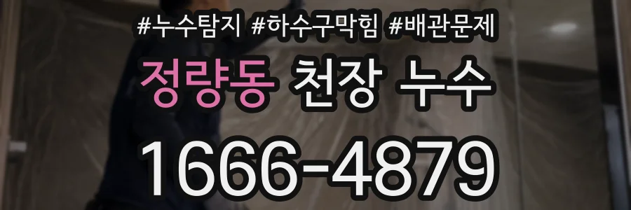 정량동 천장 누수