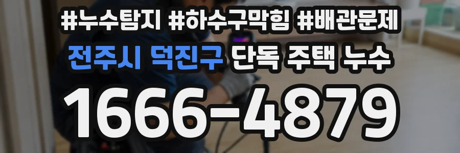 전주시 덕진구 단독 주택 누수