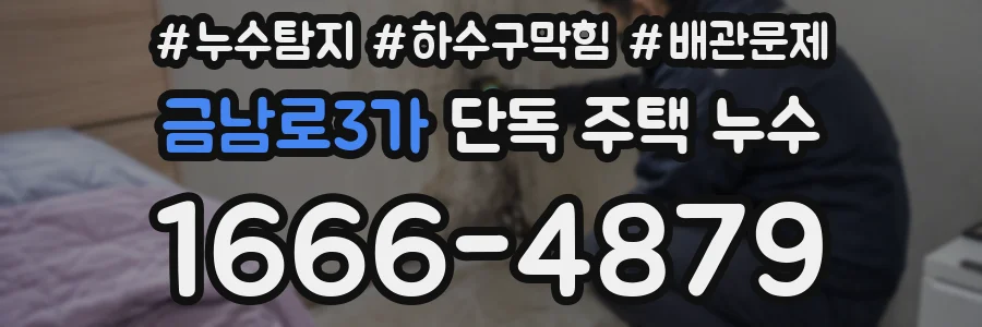 금남로3가 단독 주택 누수