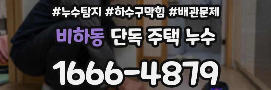 비하동 단독 주택 누수