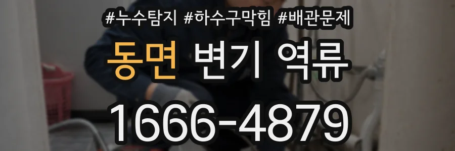 동면 변기 역류
