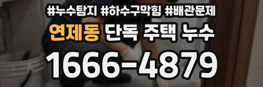 연제동 단독 주택 누수