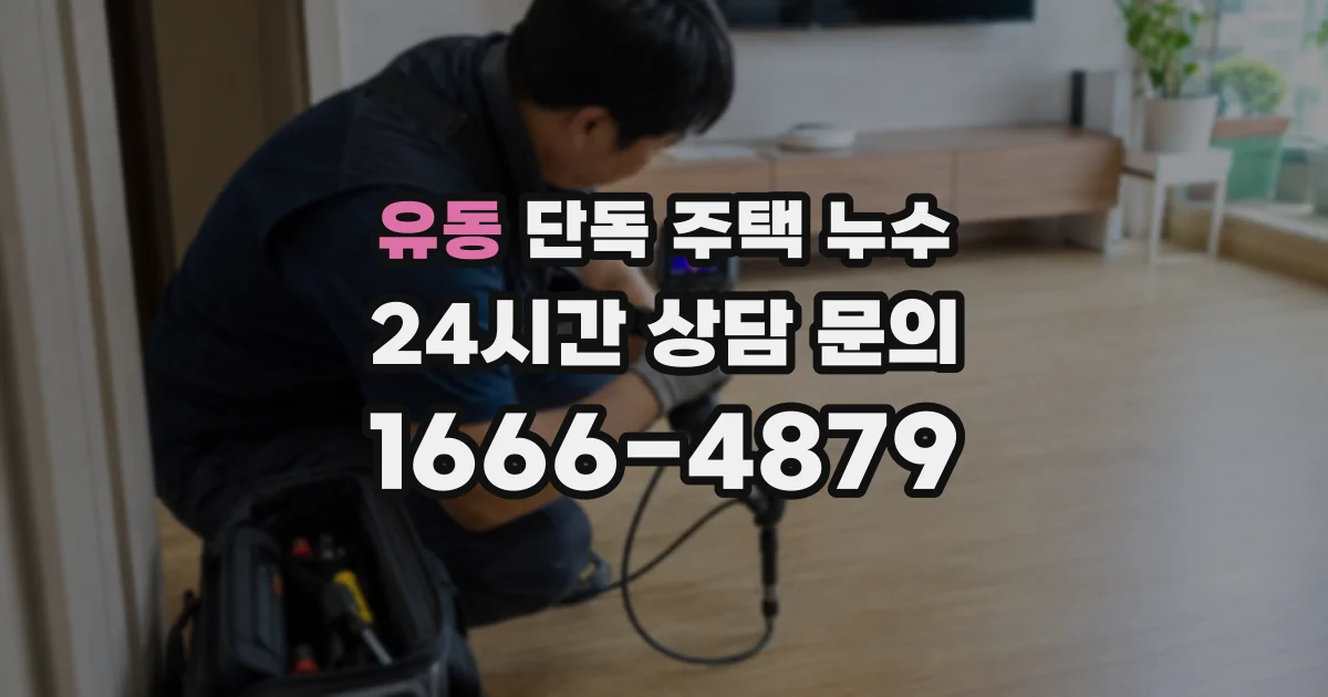 유동 단독 주택 누수