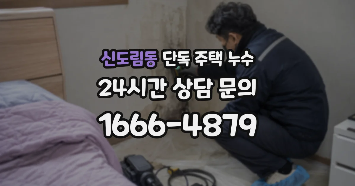 신도림동 단독 주택 누수
