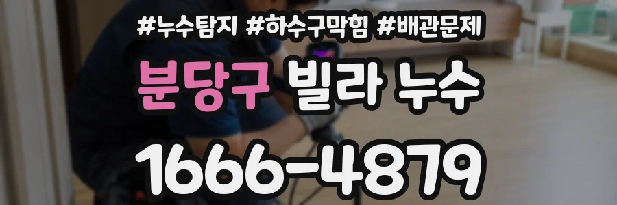 분당구 빌라 누수