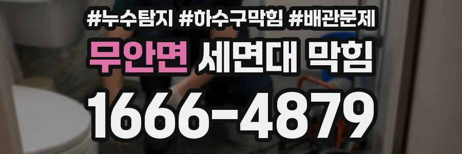 무안면 세면대 막힘