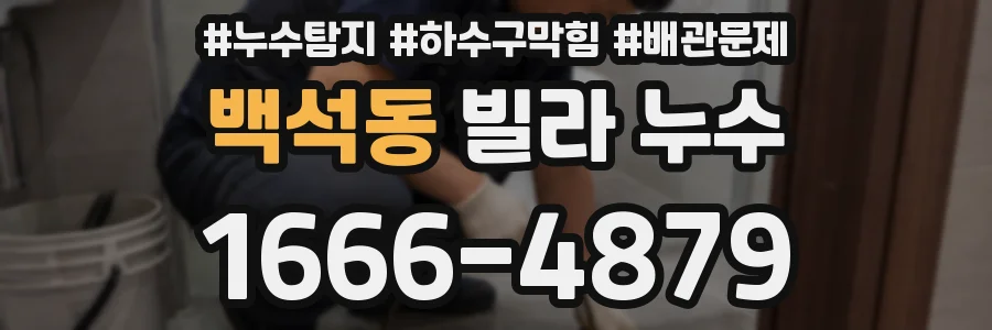백석동 빌라 누수