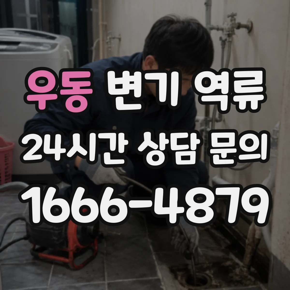 우동 변기 역류