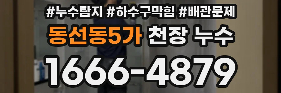 동선동5가 천장 누수