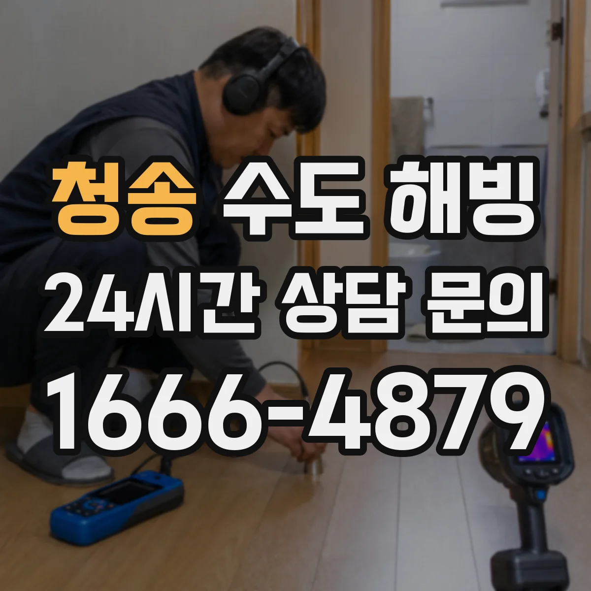 청송 수도 해빙 외벽 노출 배관의 취약 구간 확인