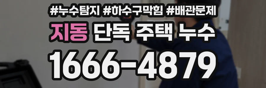 지동 단독 주택 누수