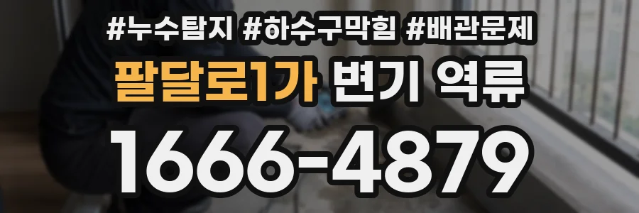 팔달로1가 변기 역류